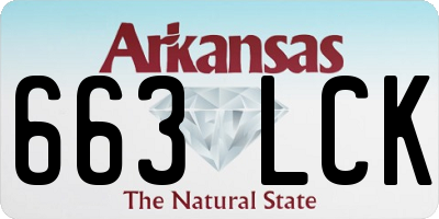 AR license plate 663LCK