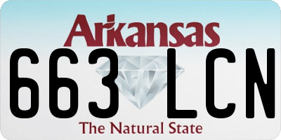 AR license plate 663LCN