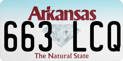 AR license plate 663LCQ