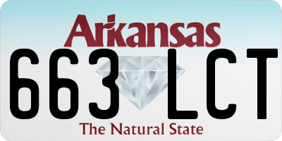 AR license plate 663LCT
