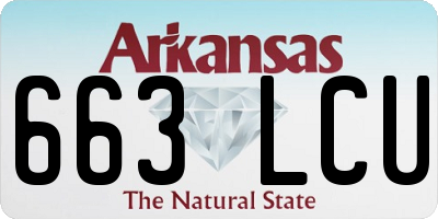 AR license plate 663LCU