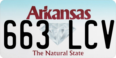 AR license plate 663LCV