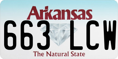 AR license plate 663LCW