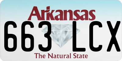 AR license plate 663LCX