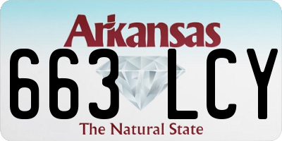 AR license plate 663LCY