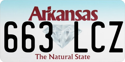 AR license plate 663LCZ