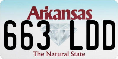 AR license plate 663LDD