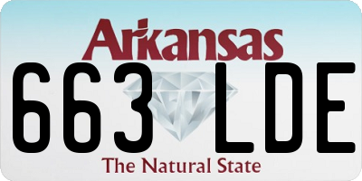 AR license plate 663LDE