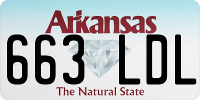 AR license plate 663LDL