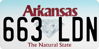 AR license plate 663LDN