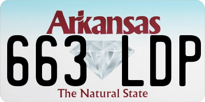 AR license plate 663LDP