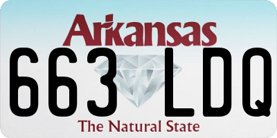 AR license plate 663LDQ