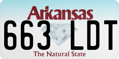 AR license plate 663LDT