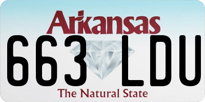 AR license plate 663LDU