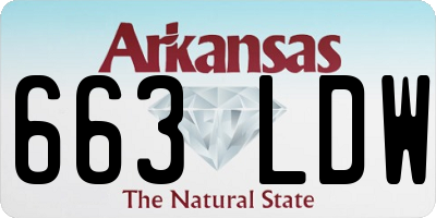AR license plate 663LDW