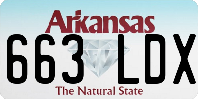 AR license plate 663LDX