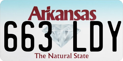 AR license plate 663LDY
