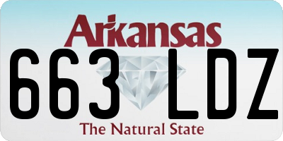 AR license plate 663LDZ