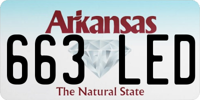 AR license plate 663LED