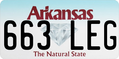 AR license plate 663LEG