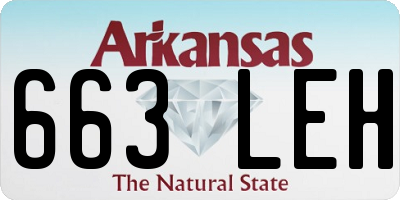 AR license plate 663LEH