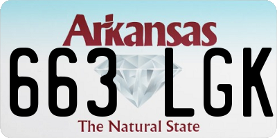 AR license plate 663LGK