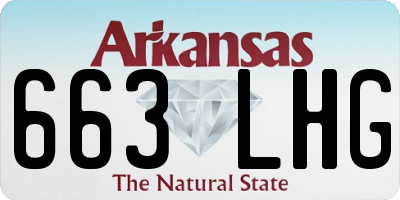 AR license plate 663LHG