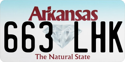 AR license plate 663LHK