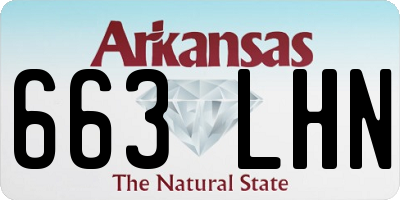 AR license plate 663LHN