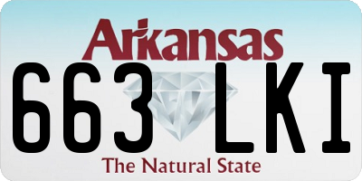 AR license plate 663LKI
