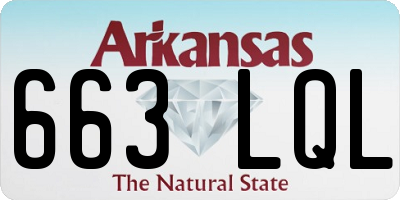 AR license plate 663LQL