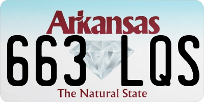 AR license plate 663LQS