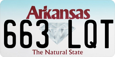 AR license plate 663LQT