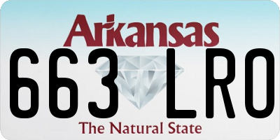 AR license plate 663LRO
