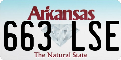 AR license plate 663LSE