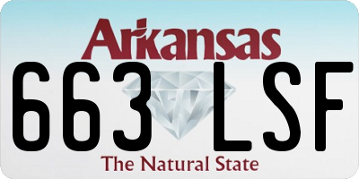 AR license plate 663LSF