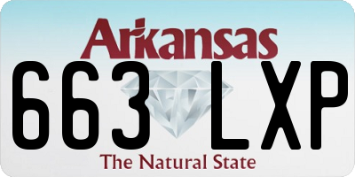 AR license plate 663LXP