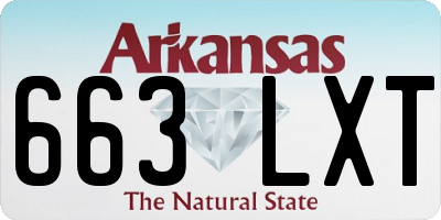 AR license plate 663LXT