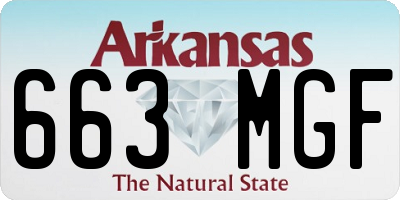 AR license plate 663MGF