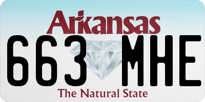 AR license plate 663MHE