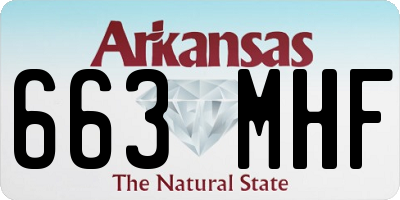 AR license plate 663MHF