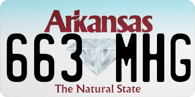AR license plate 663MHG