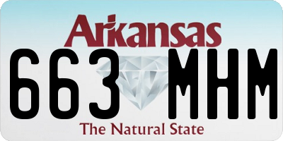 AR license plate 663MHM