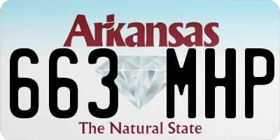 AR license plate 663MHP