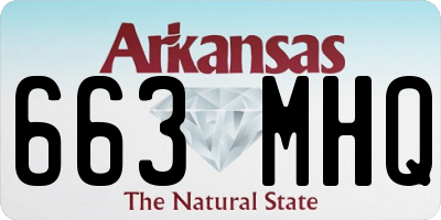 AR license plate 663MHQ