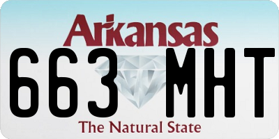 AR license plate 663MHT
