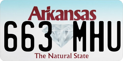 AR license plate 663MHU
