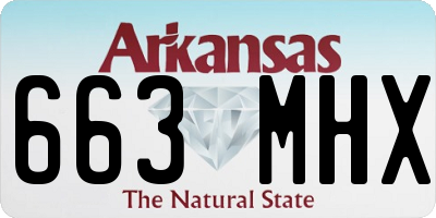 AR license plate 663MHX