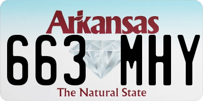 AR license plate 663MHY