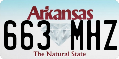 AR license plate 663MHZ